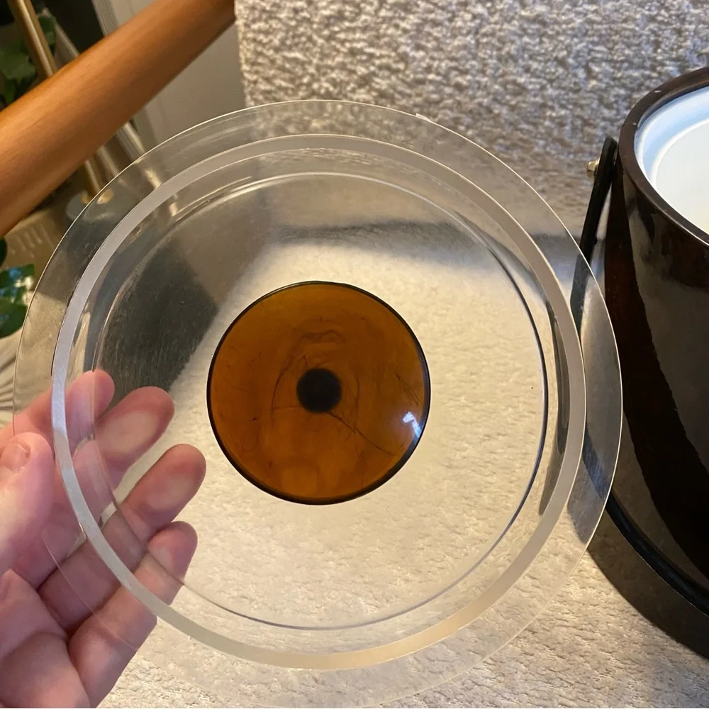 Vintage Georges Briard Mid-Century Modern Tortoise Shell Ice Bucket